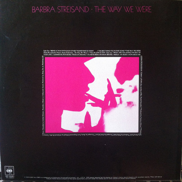 Barbra Streisand – The Way We Were LP vinyl record, image 2 of 4