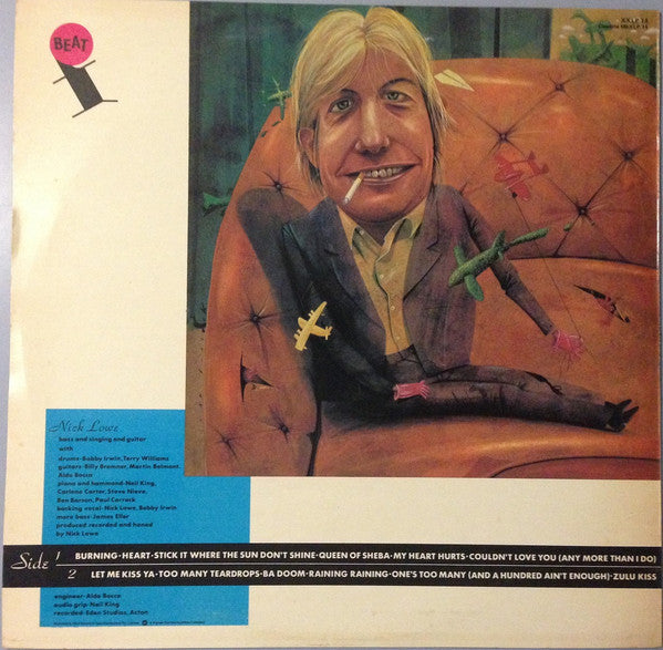 Nick Lowe – Nick The Knife LP vinyl record, image 2 of 4