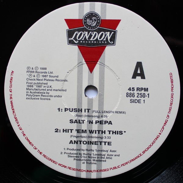Salt 'N' Pepa – Push It 12" vinyl record, image 3 of 4