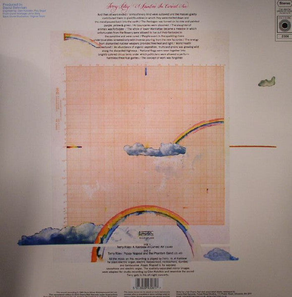 Terry Riley – A Rainbow In Curved Air LP vinyl record, image 2 of 2