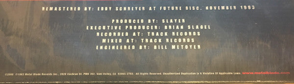 Slayer – Show No Mercy LP vinyl record, image 9 of 10
