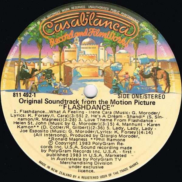 Various – Flashdance (Original Soundtrack From The Motion Picture) LP vinyl record, image 3 of 5