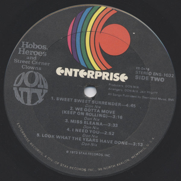 Don Nix – Hobos, Heroes And Street Corner Clowns LP vinyl record, image 5 of 5