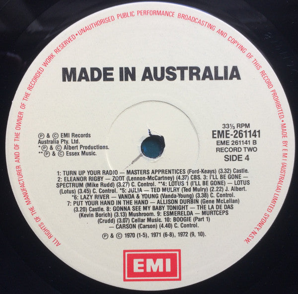 Various – Made In Australia (2xLP) LP vinyl record, image 9 of 10