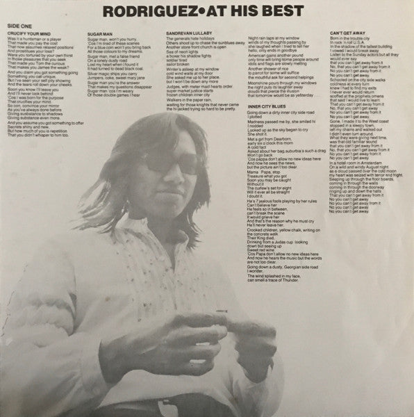 Sixto Rodriguez – At His Best LP vinyl record, image 6 of 6