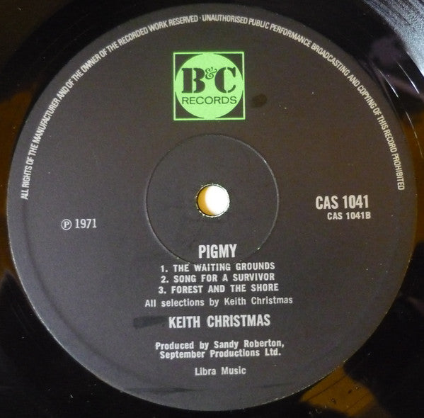 Keith Christmas – Pigmy LP vinyl record, image 7 of 7