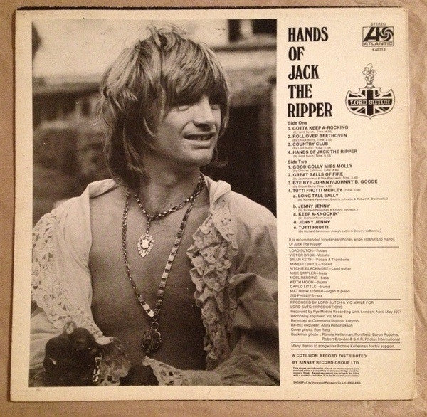 Lord Sutch And Heavy Friends – Hands Of Jack The Ripper LP vinyl record, image 2 of 6