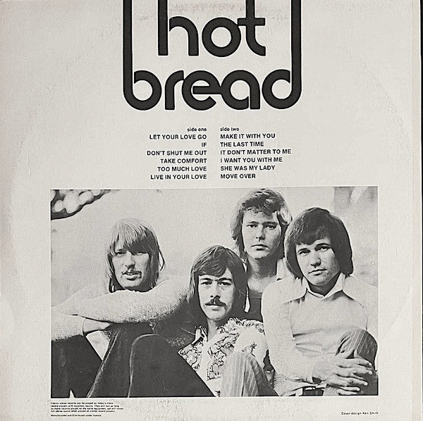 Bread – Hot Bread LP vinyl record, image 2 of 3