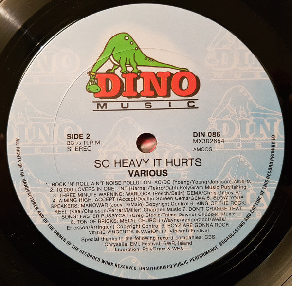 Various – So Heavy It Hurts LP vinyl record, image 3 of 3