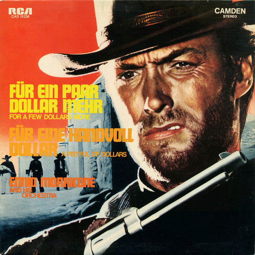 The Ennio Morricone Orchestra – Für Ein Paar Dollar Mehr = For A Few Dollars More / Für Eine Handvoll Dollar = A Fistful Of Dollars LP vinyl record, image 1 of 4