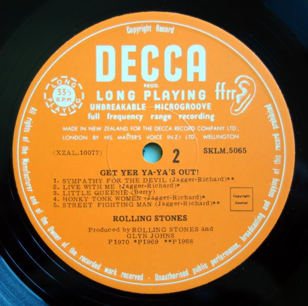 The Rolling Stones – Get Yer Ya-Ya's Out! (The Rolling Stones In Concert) LP vinyl record, image 4 of 4