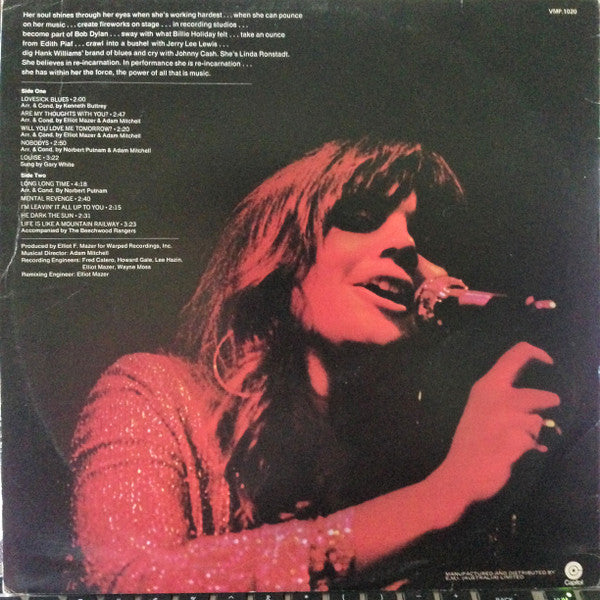 Linda Ronstadt – Silk Purse LP vinyl record, image 2 of 4