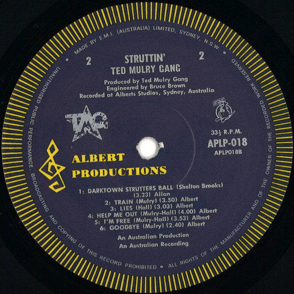 Ted Mulry Gang – Struttin LP vinyl record, image 6 of 7