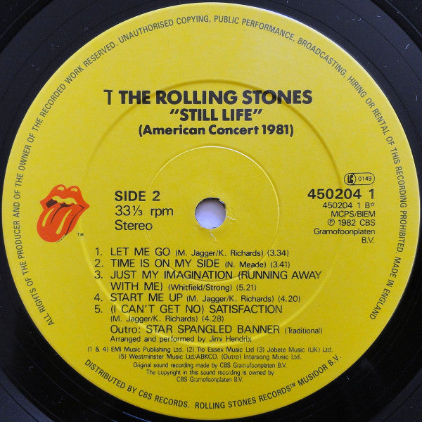 The Rolling Stones – Still Life (American Concert 1981) LP vinyl record, image 4 of 8