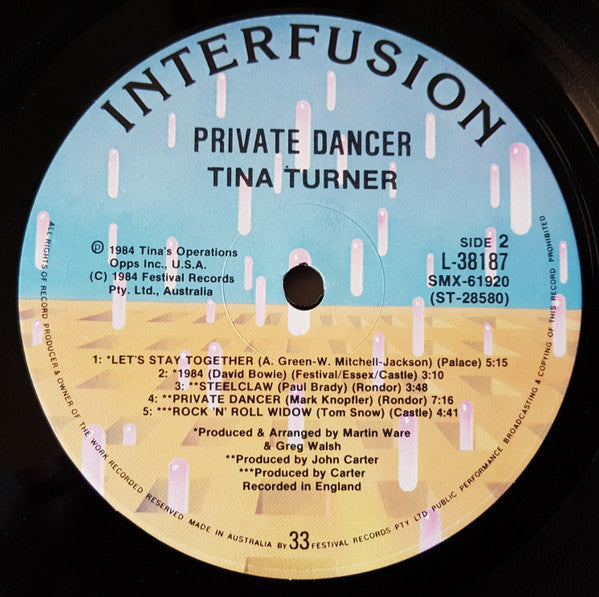 Tina Turner – Private Dancer LP vinyl record, image 4 of 6