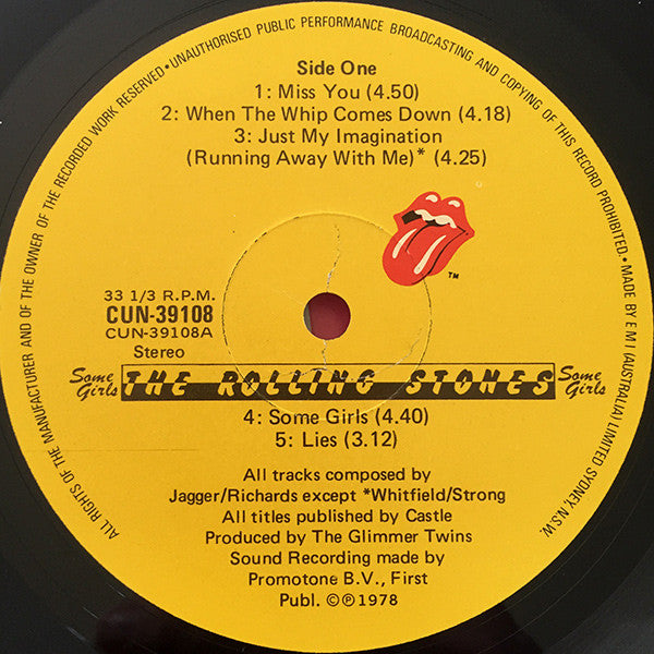 The Rolling Stones – Some Girls LP vinyl record, image 3 of 6