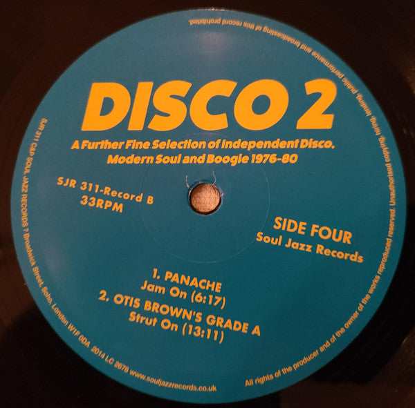 Various – Disco 2 (A Further Fine Selection Of Independent Disco, Modern Soul & Boogie 1976-80) (Record B) (2x12") 12" vinyl record, image 8 of 8