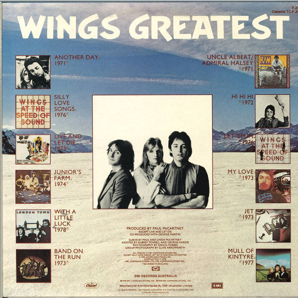 Wings – Wings Greatest LP vinyl record, image 2 of 4