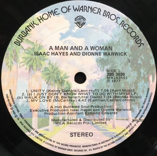 Isaac Hayes, Dionne Warwick – A Man And A Woman (2xLP) LP vinyl record, image 4 of 4