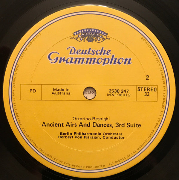 Tomaso Albinoni, Johann Pachelbel, Luigi Boccherini, Ottorino Respighi, Berliner Philharmoniker, Herbert von Karajan – Adagio LP vinyl record, image 3 of 4