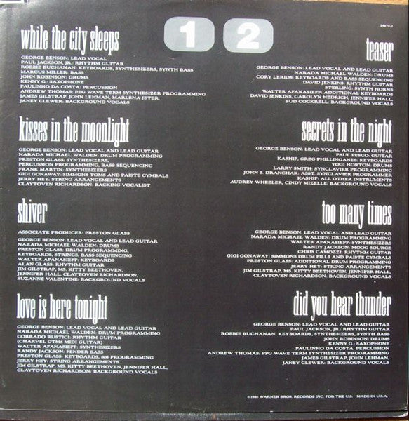 George Benson – While The City Sleeps... LP vinyl record, image 5 of 7
