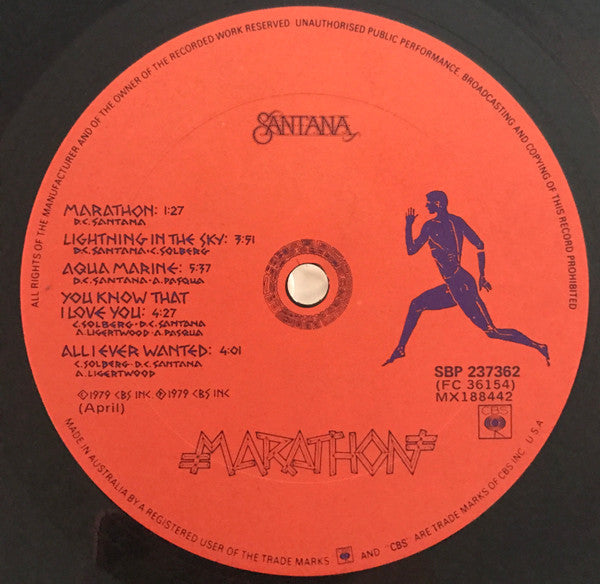 Santana – Marathon LP vinyl record, image 3 of 6