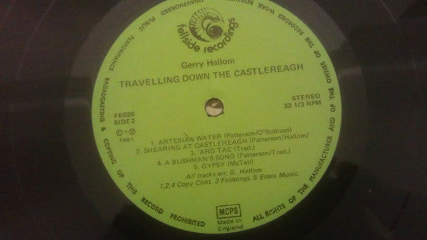 Gerry Hallom – Travellin' Down The Castlereagh LP vinyl record, image 4 of 4