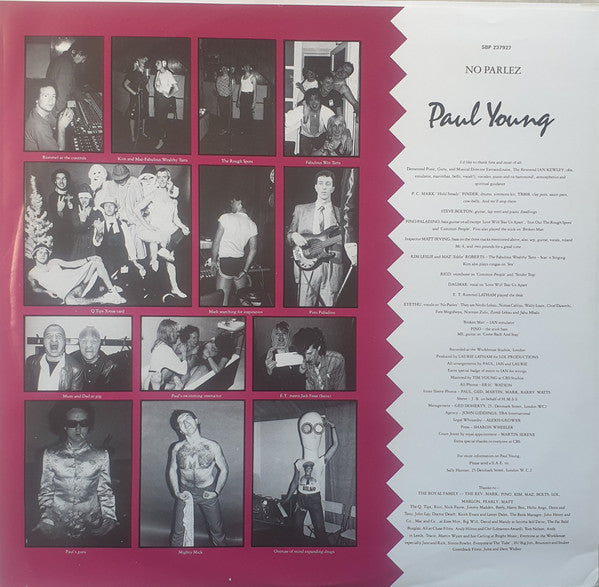 Paul Young – No Parlez LP vinyl record, image 5 of 6