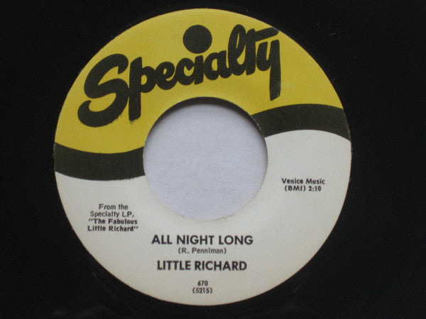 Little Richard – Shake A Hand 7" vinyl record, image 2 of 2