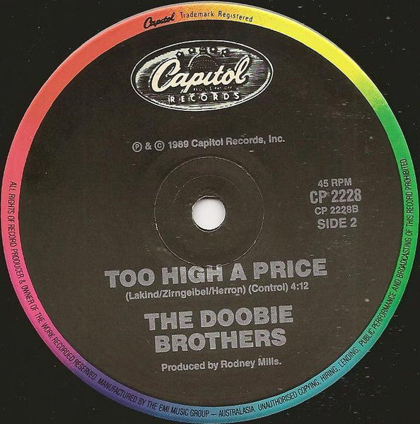 The Doobie Brothers – The Doctor 7" vinyl record, image 4 of 4