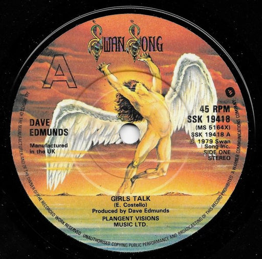 Dave Edmunds – Girls Talk 7" vinyl record, image 1 of 4