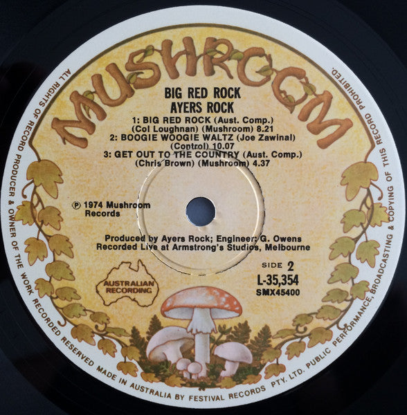 Ayers Rock – Big Red Rock LP vinyl record, image 4 of 7