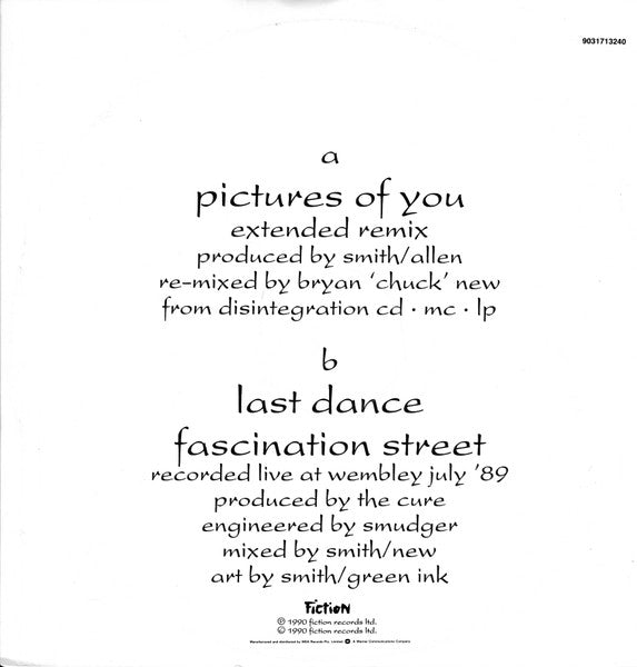 The Cure – Pictures Of You 12" vinyl record, image 2 of 5