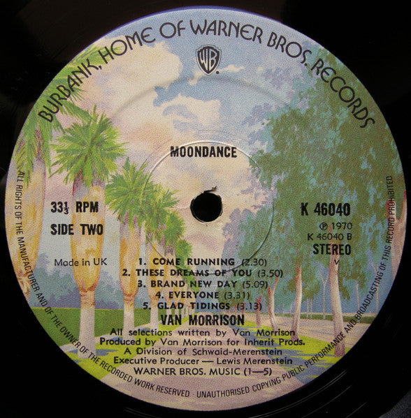 Van Morrison – Moondance LP vinyl record, image 4 of 6