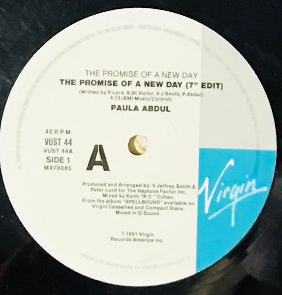 Paula Abdul – The Promise Of A New Day 12" vinyl record, image 3 of 4