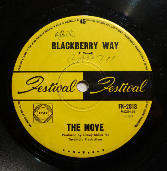 The Move – Blackberry Way 7" vinyl record, image 1 of 4
