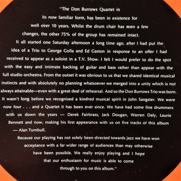 The Don Burrows Quartet – Just The Beginning... LP vinyl record, image 10 of 10