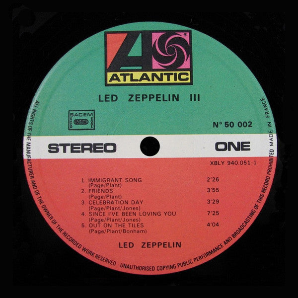 Led Zeppelin – Led Zeppelin III LP vinyl record, image 5 of 9