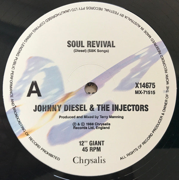 Johnny Diesel & The Injectors – Soul Revival 12" vinyl record, image 2 of 3