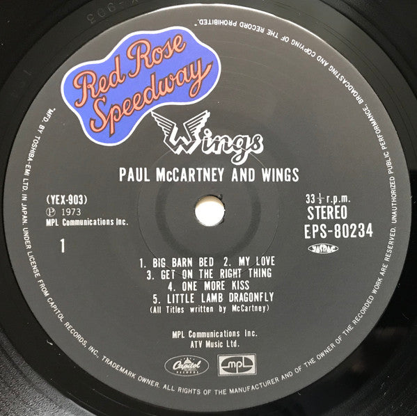Wings – Red Rose Speedway LP vinyl record, image 4 of 10