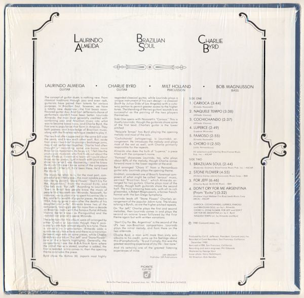 Laurindo Almeida, Charlie Byrd – Brazilian Soul LP vinyl record, image 2 of 4