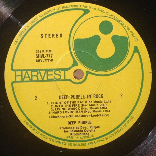 Deep Purple – In Rock LP vinyl record, image 4 of 6