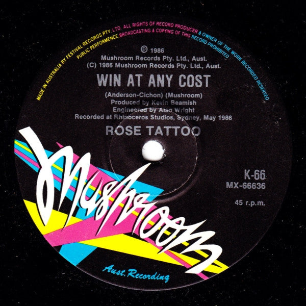 Rose Tattoo – Calling 7" vinyl record, image 2 of 2