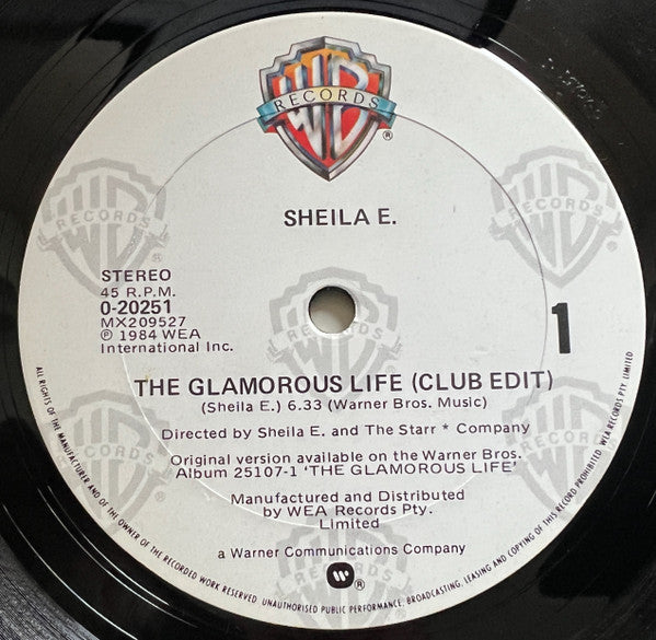 Sheila E. – The Glamorous Life 12" vinyl record, image 3 of 4
