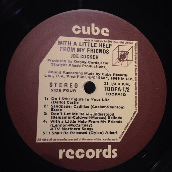 Joe Cocker – Joe Cocker! / With A Little Help From My Friends (2xLP) LP vinyl record, image 9 of 9