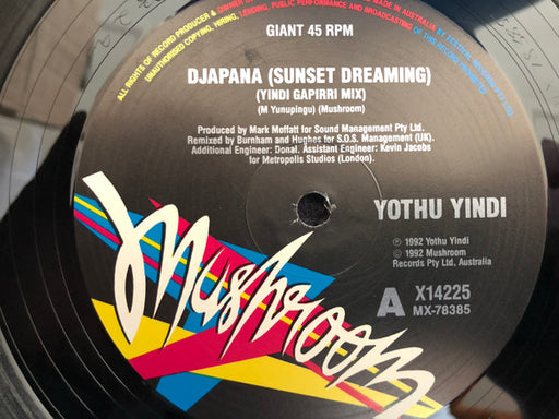Yothu Yindi – Djäpana (Sunset Dreaming) 12" vinyl record, image 1 of 2