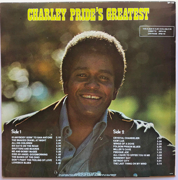 Charley Pride – Charley Pride's Greatest LP vinyl record, image 2 of 4