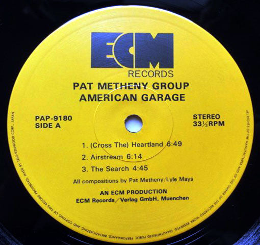 Pat Metheny Group – American Garage LP vinyl record, image 4 of 4