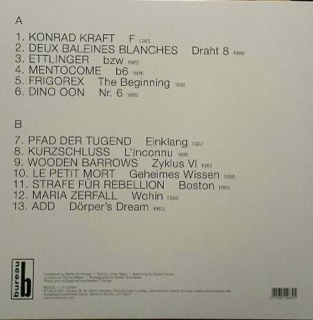Various – Sammlung - Elektronische Kassettenmusik, Düsseldorf 1982 - 1989 LP vinyl record, image 2 of 4