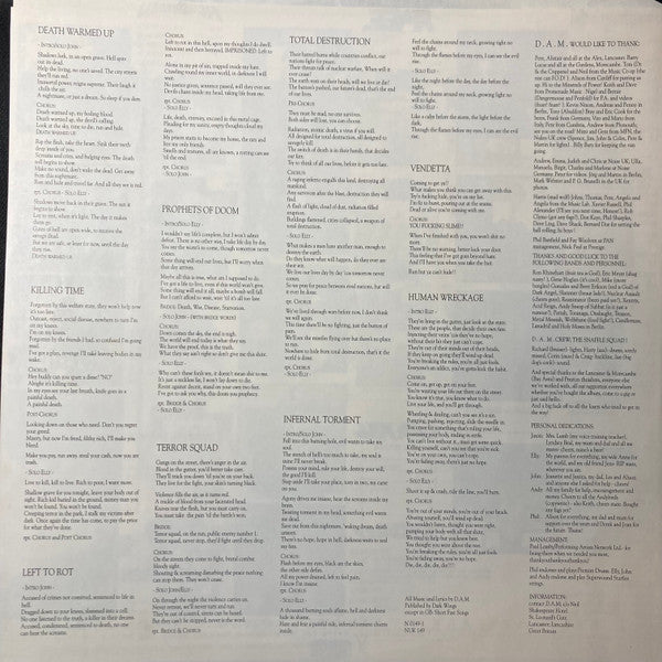 D.A.M. – Human Wreckage LP vinyl record, image 5 of 8